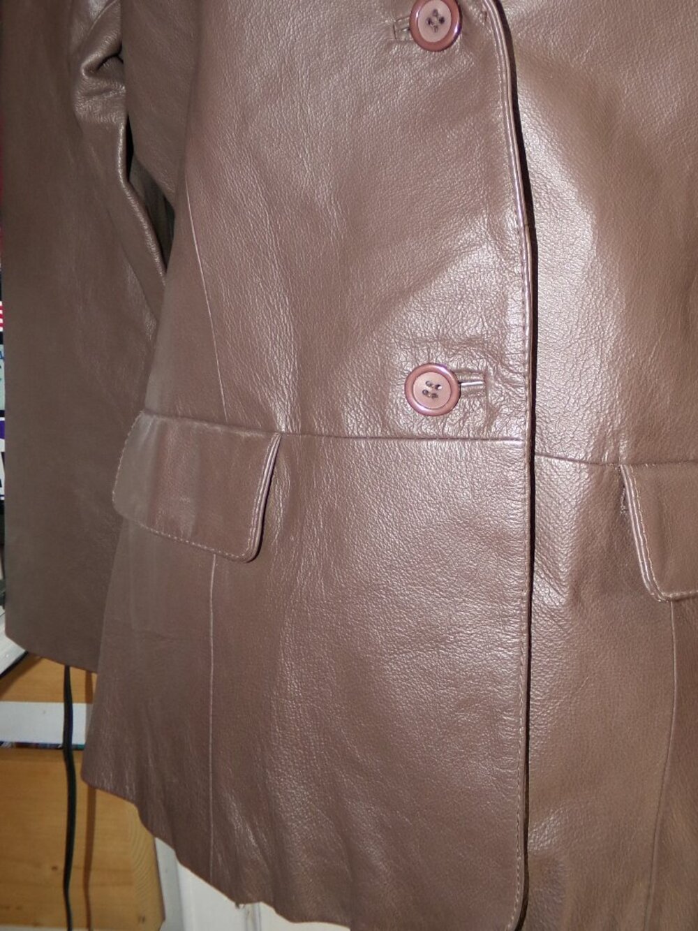 Chadwick's NWT Leather Dress Jacket Sz 12 - Picture 4 of 9